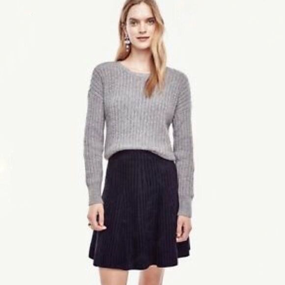 𝅺euc Ann Taylor wool blend stitch ribbed sweater - Picture 1 of 3